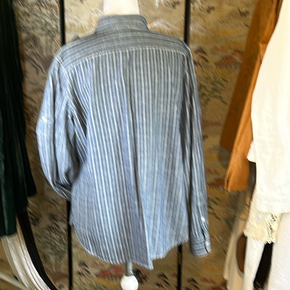 LAUREN RALPH LAUREN COTTON BUTTON DOWN SHIRT LARGE - Picture 2 of 12
